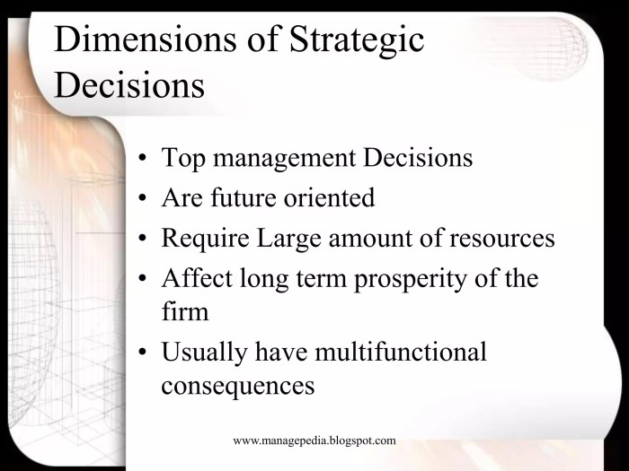 The 3 Key Characteristics of Strategic Decision-Making